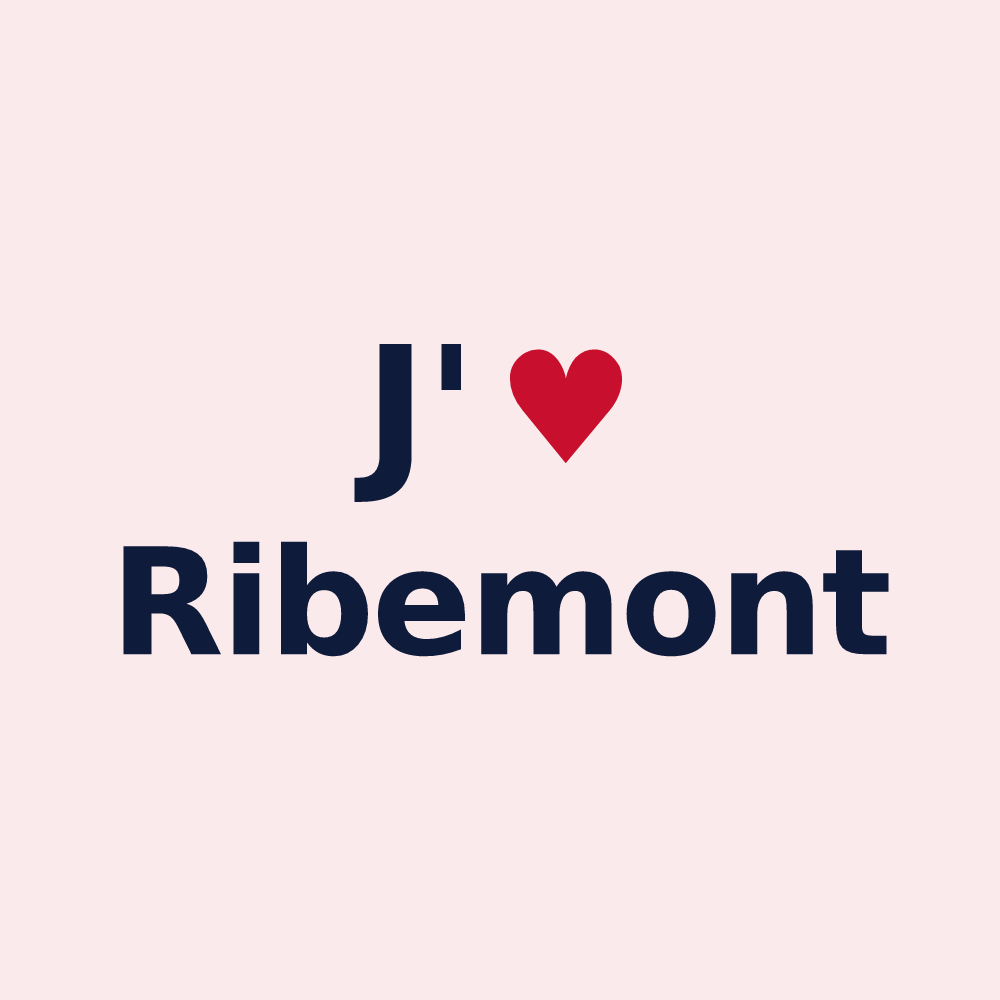 Magnet personnalisé Ribemont — design J'aime Ribemont