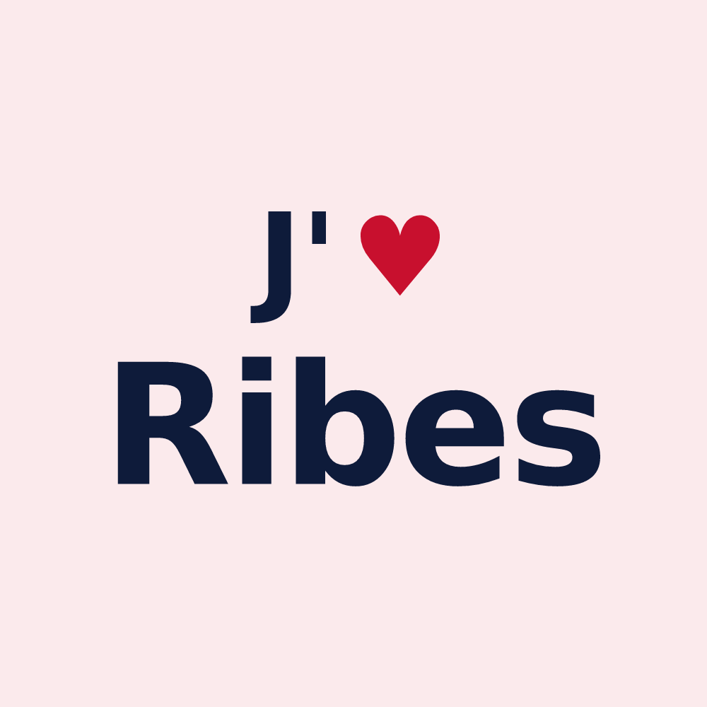 Magnet personnalisé Ribes — design J'aime Ribes