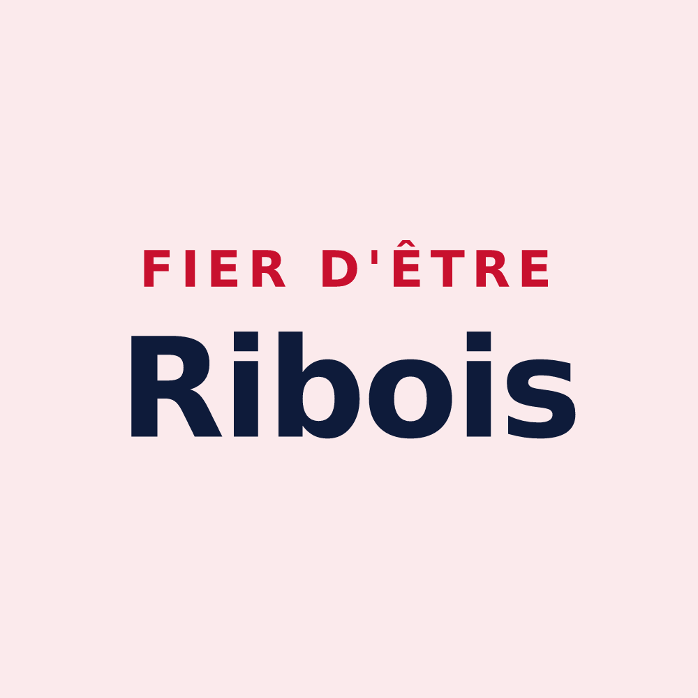 Magnet « Fier d'être Ribois » — design pour Ribes