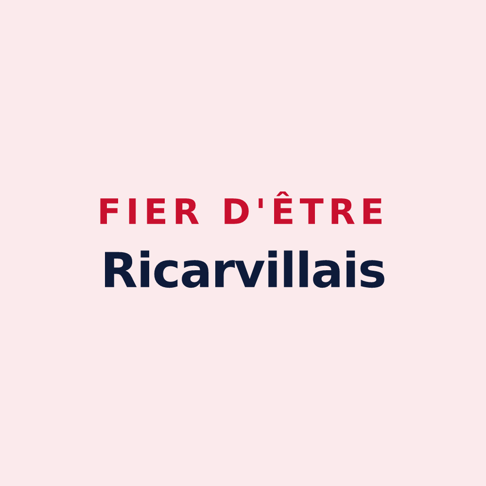 Magnet « Fier d'être Ricarvillais » — design pour Ricarville-du-Val