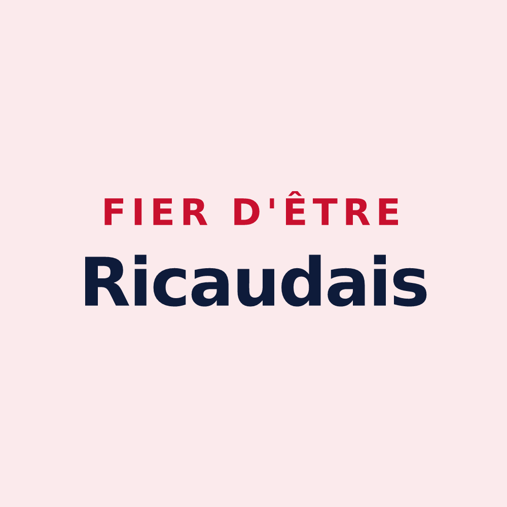 Magnet « Fier d'être Ricaudais » — design pour Ricaud