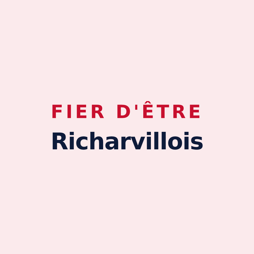Magnet « Fier d'être Richarvillois » — design pour Richarville