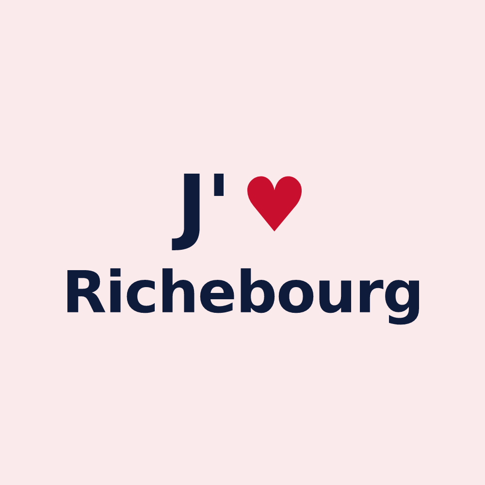 Magnet personnalisé Richebourg — design J'aime Richebourg
