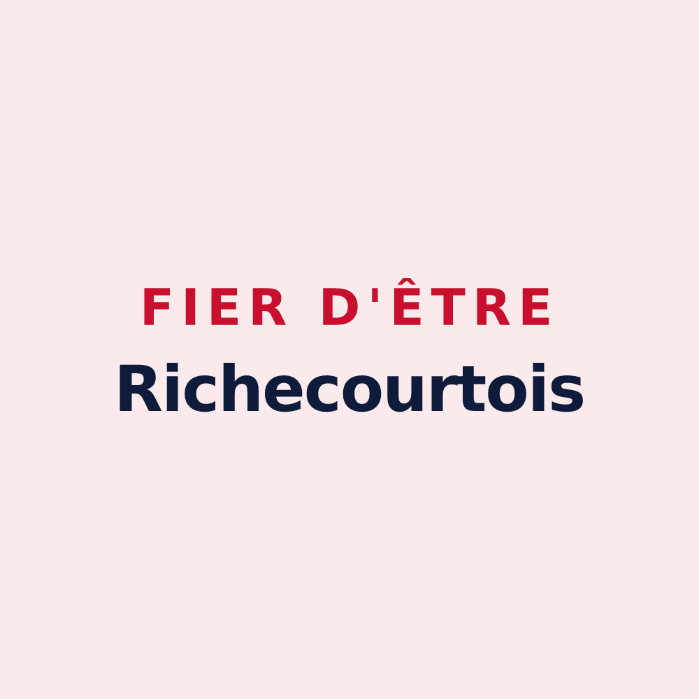 Magnet « Fier d'être Richecourtois » — design pour Richecourt