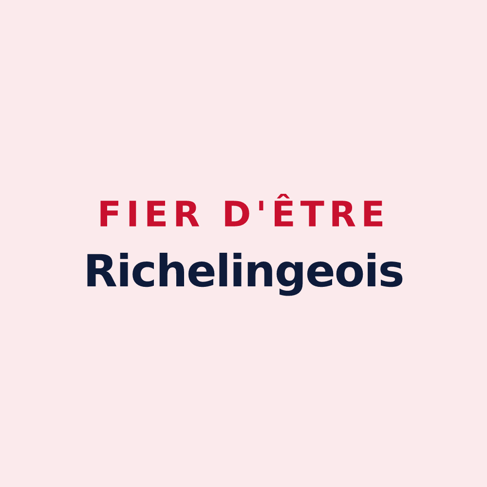 Magnet « Fier d'être Richelingeois » — design pour Richeling