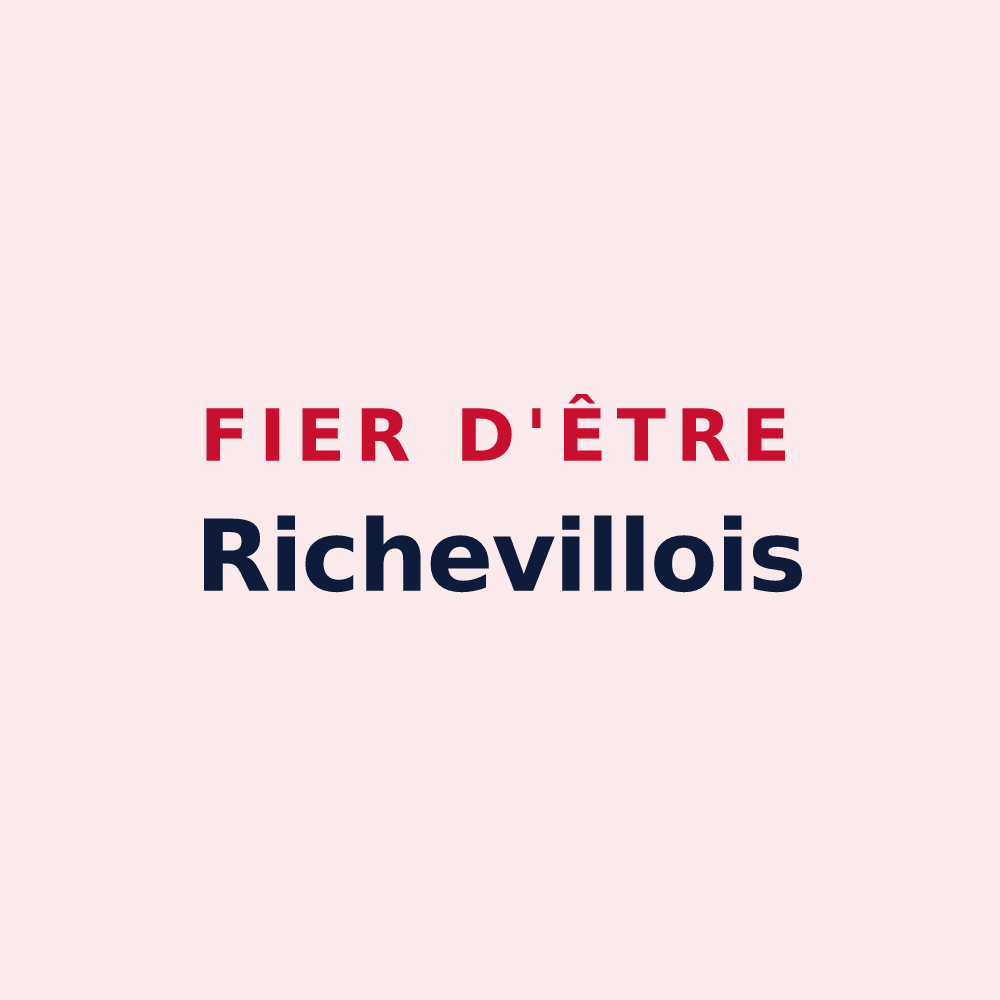 Magnet « Fier d'être Richevillois » — design pour Richeville