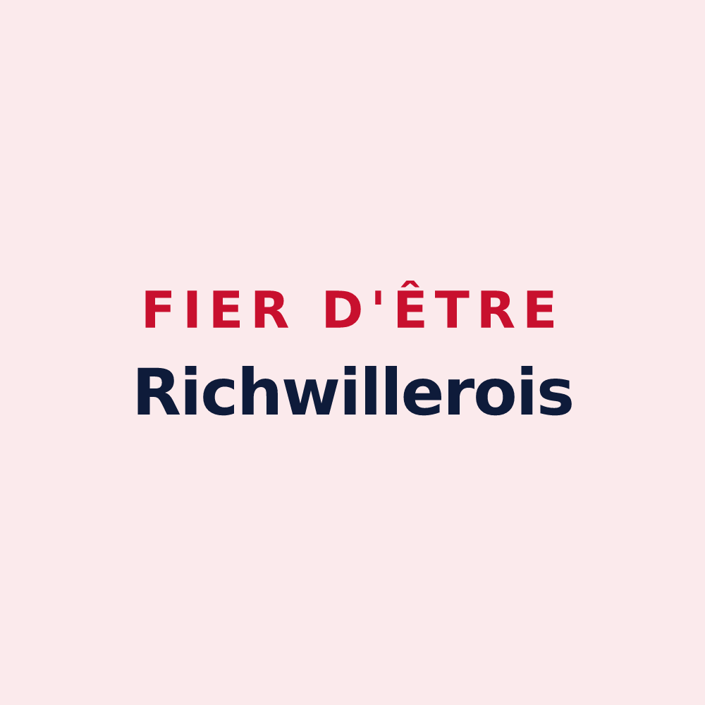 Magnet « Fier d'être Richwillerois » — design pour Richwiller