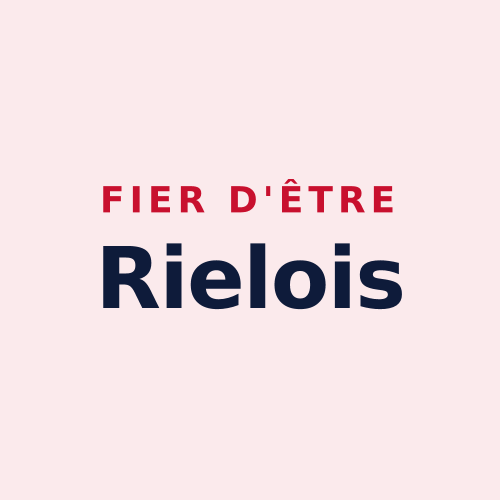 Magnet « Fier d'être Rielois » — design pour Riel-les-Eaux