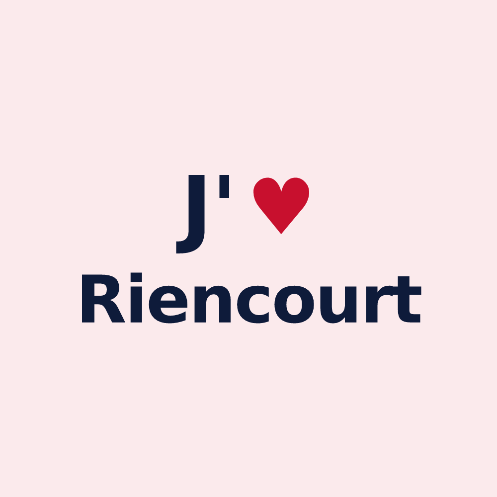 Magnet personnalisé Riencourt — design J'aime Riencourt