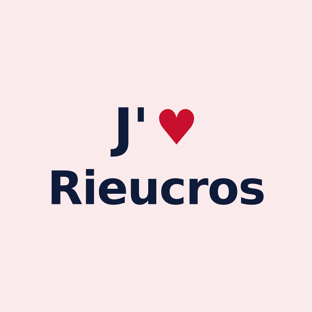 Magnet personnalisé Rieucros — design J'aime Rieucros