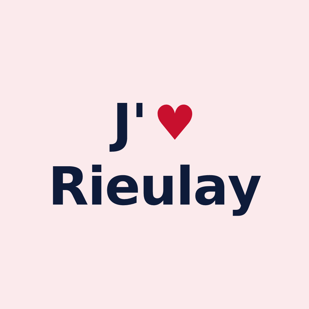 Magnet personnalisé Rieulay — design J'aime Rieulay