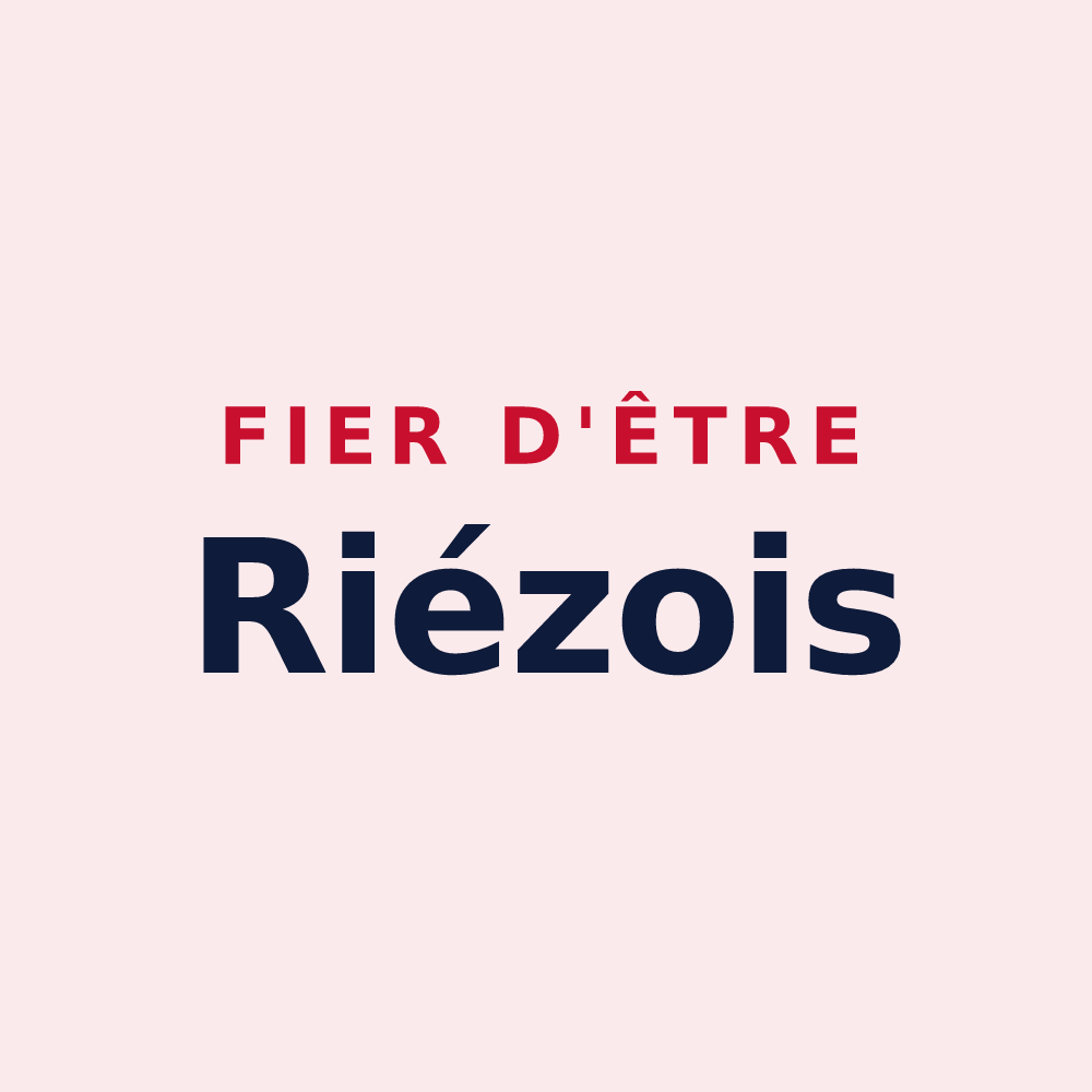Magnet « Fier d'être Riézois » — design pour Riez