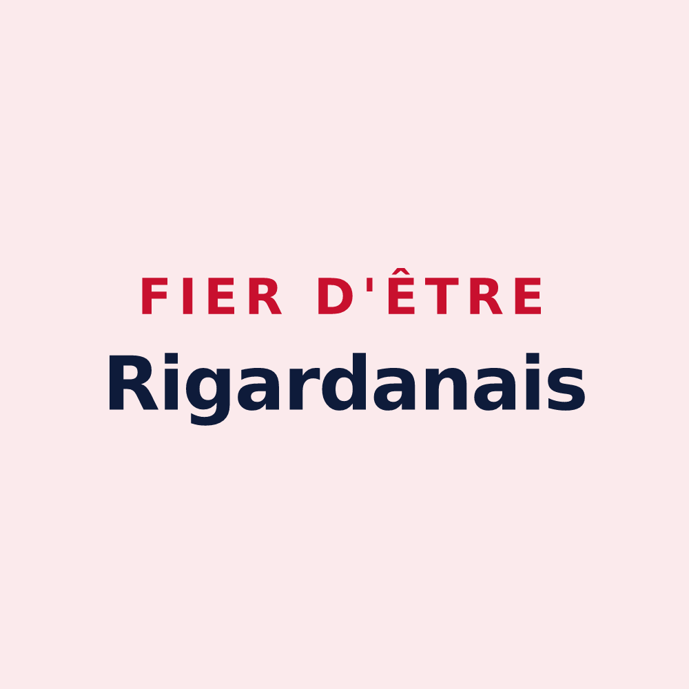 Magnet « Fier d'être Rigardanais » — design pour Rigarda