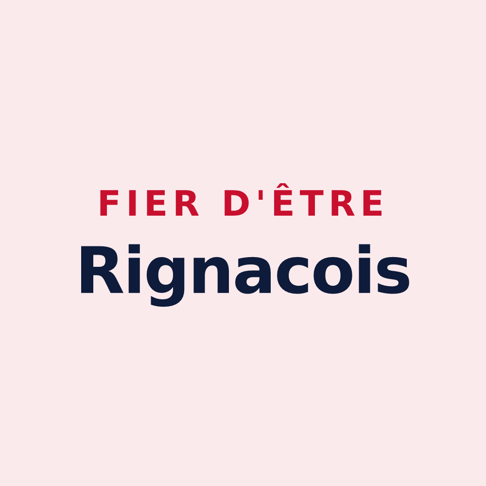 Magnet « Fier d'être Rignacois » — design pour Rignac