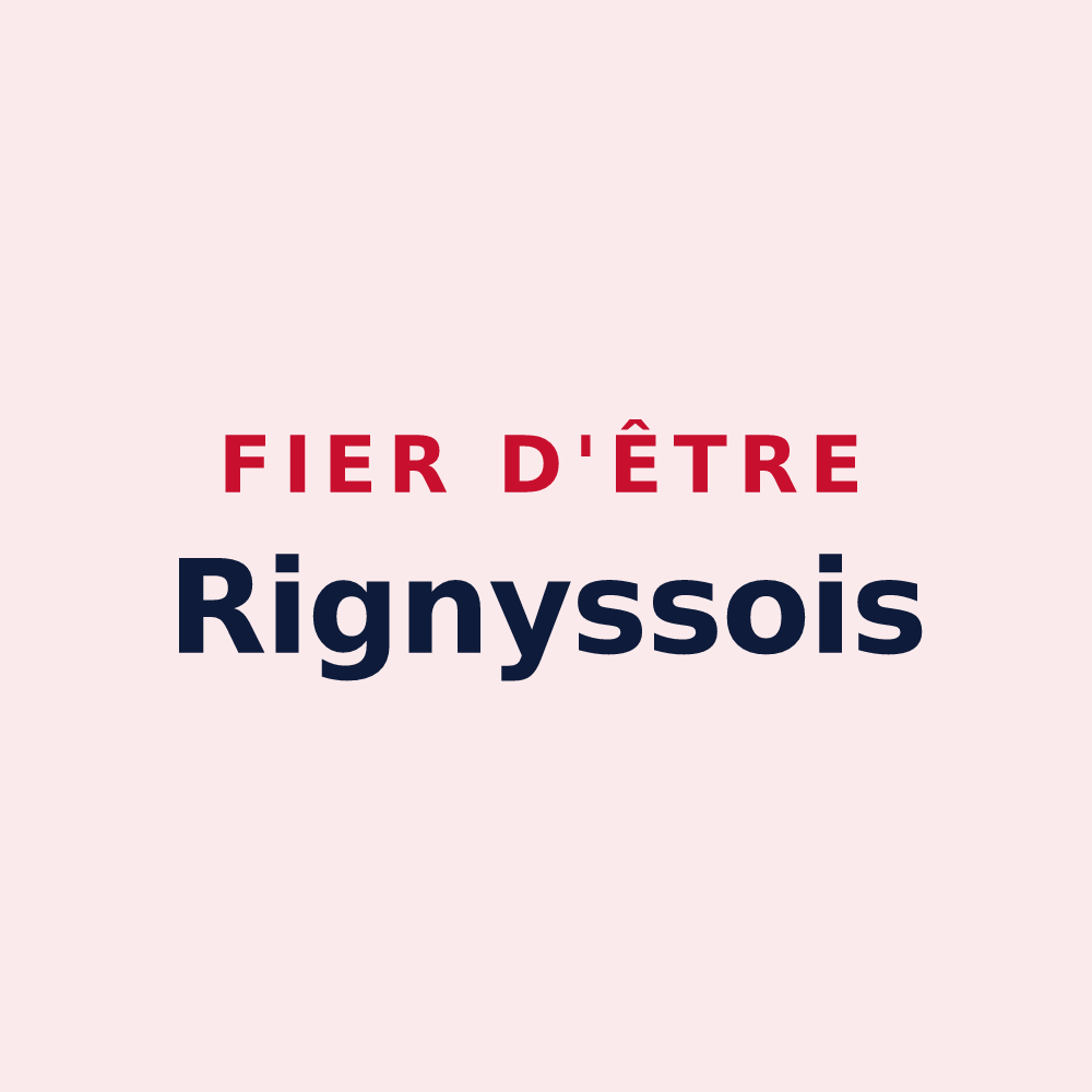 Magnet « Fier d'être Rignyssois » — design pour Rigny-sur-Arroux