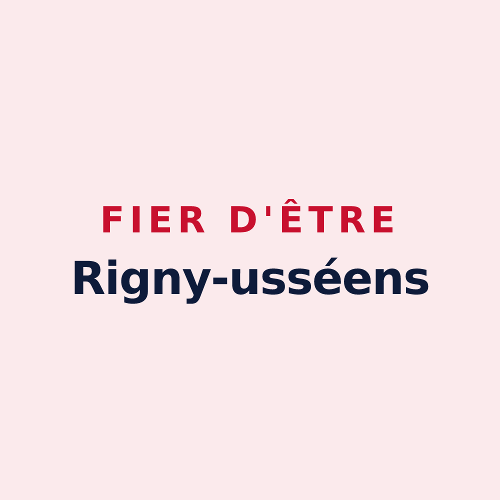 Magnet « Fier d'être Rigny-usséens » — design pour Rigny-Ussé