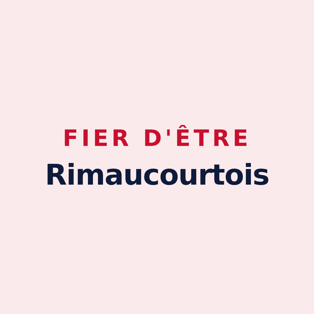 Magnet « Fier d'être Rimaucourtois » — design pour Rimaucourt