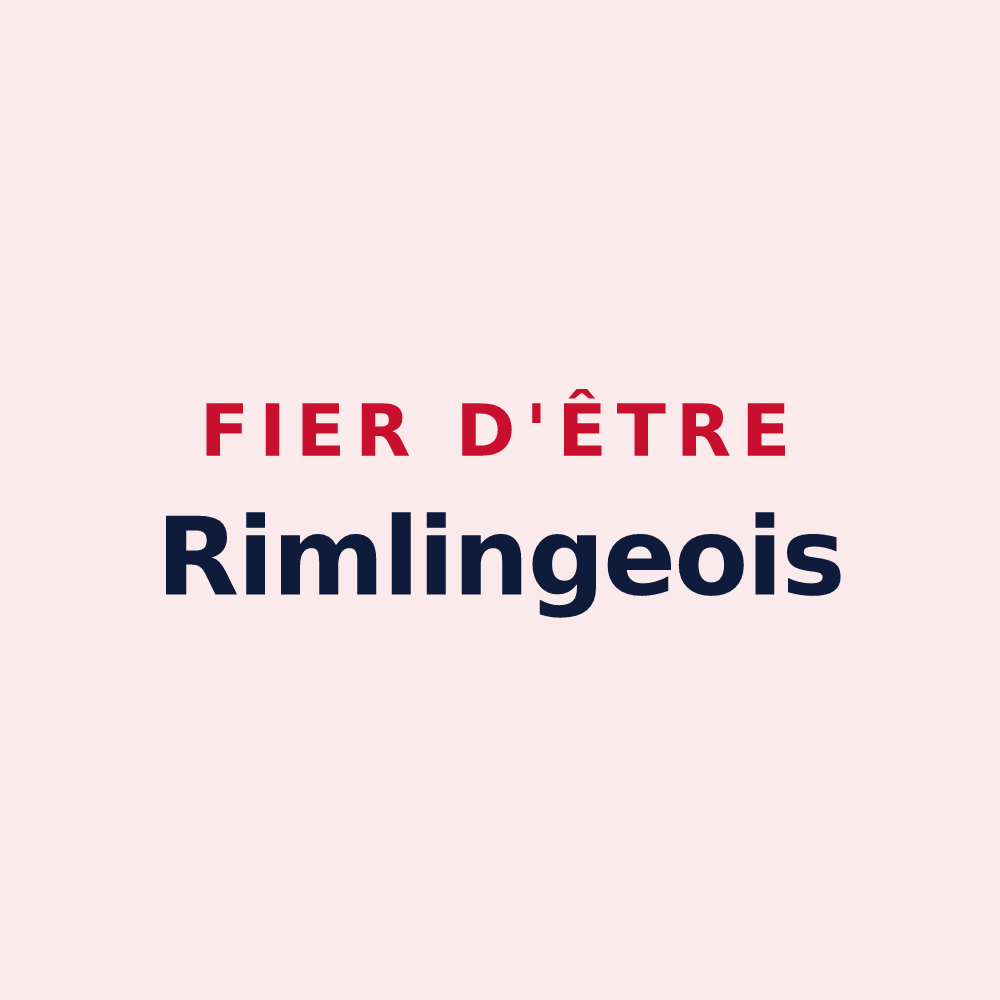 Magnet « Fier d'être Rimlingeois » — design pour Rimling