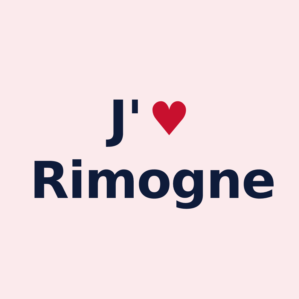 Magnet personnalisé Rimogne — design J'aime Rimogne