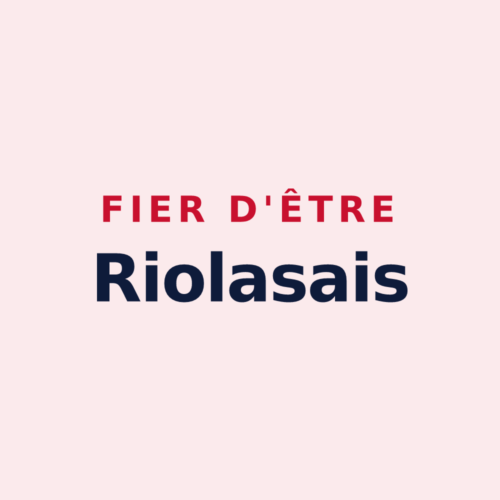 Magnet « Fier d'être Riolasais » — design pour Riolas