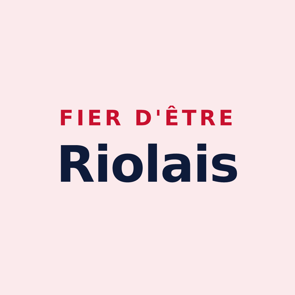 Magnet « Fier d'être Riolais » — design pour Riols