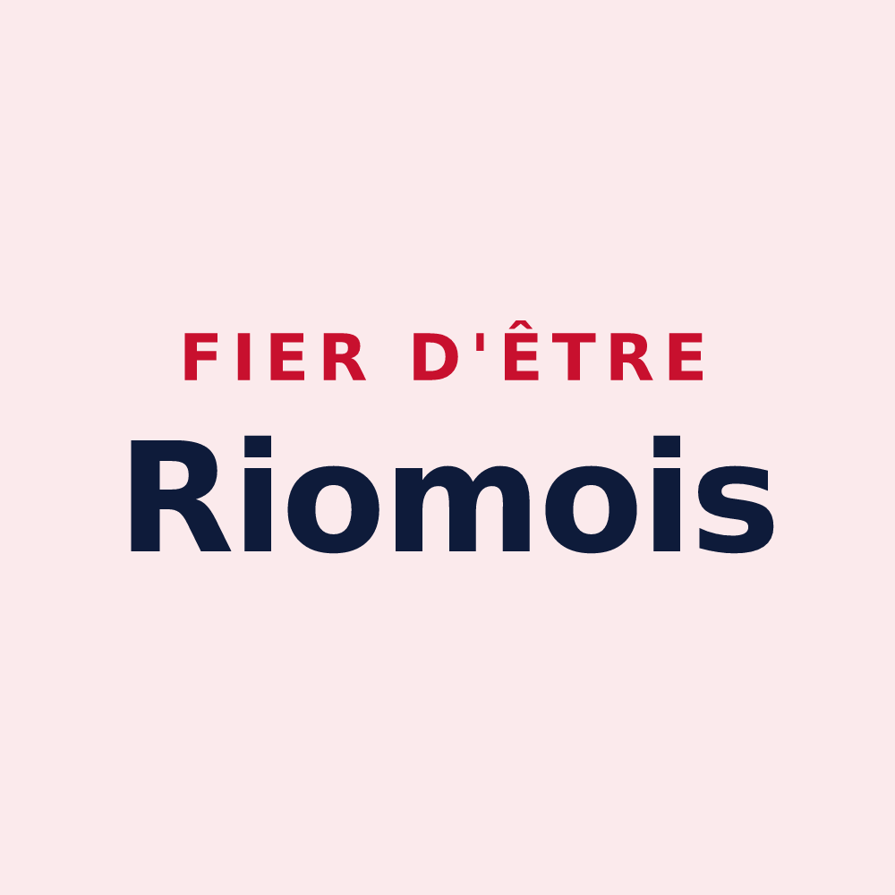 Magnet « Fier d'être Riomois » — design pour Riom-ès-Montagnes