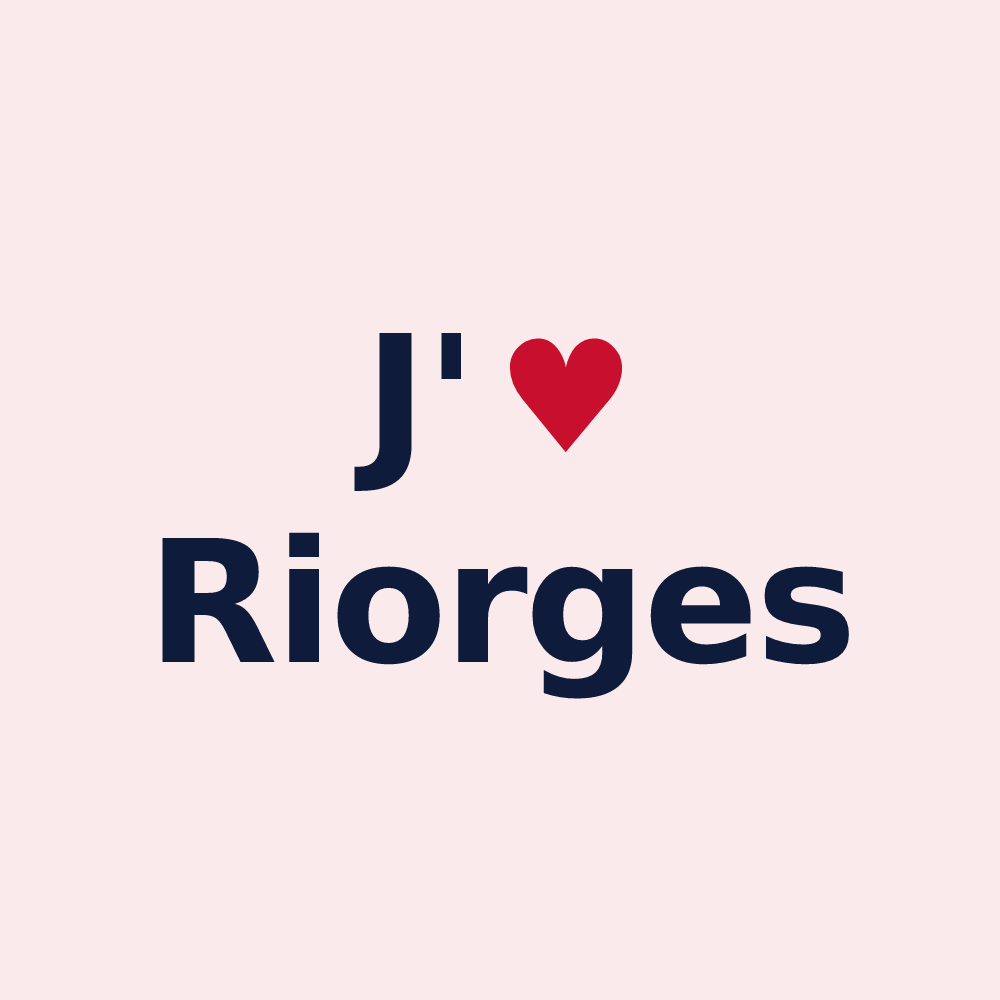Magnet personnalisé Riorges — design J'aime Riorges
