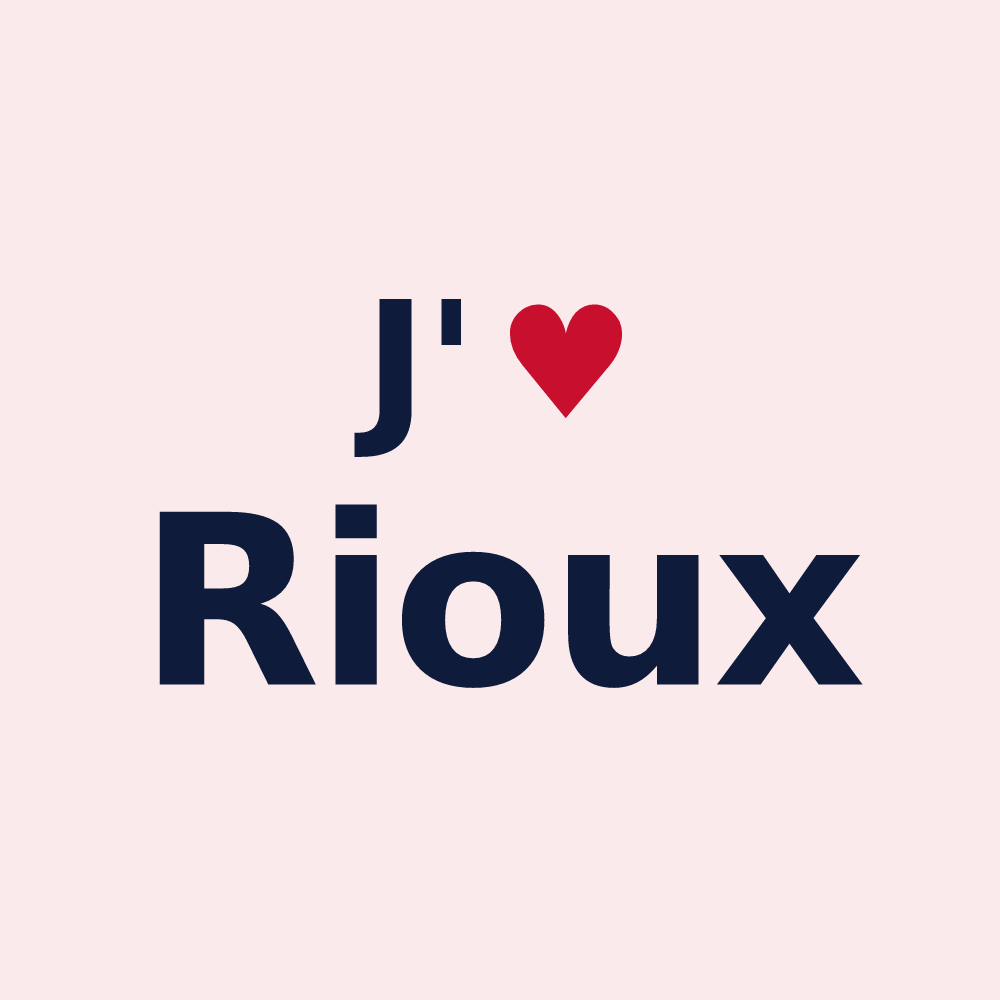 Magnet personnalisé Rioux — design J'aime Rioux