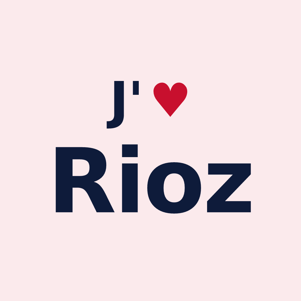 Magnet personnalisé Rioz — design J'aime Rioz