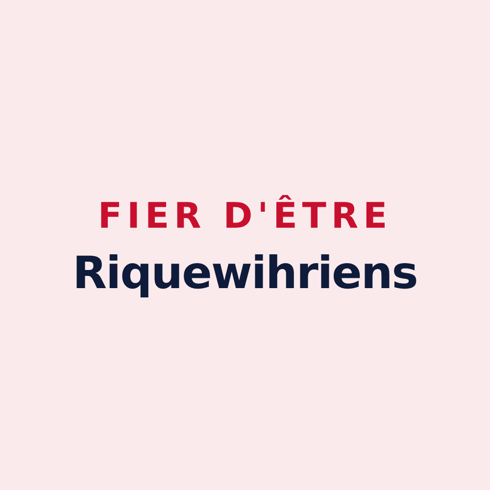 Magnet « Fier d'être Riquewihriens » — design pour Riquewihr