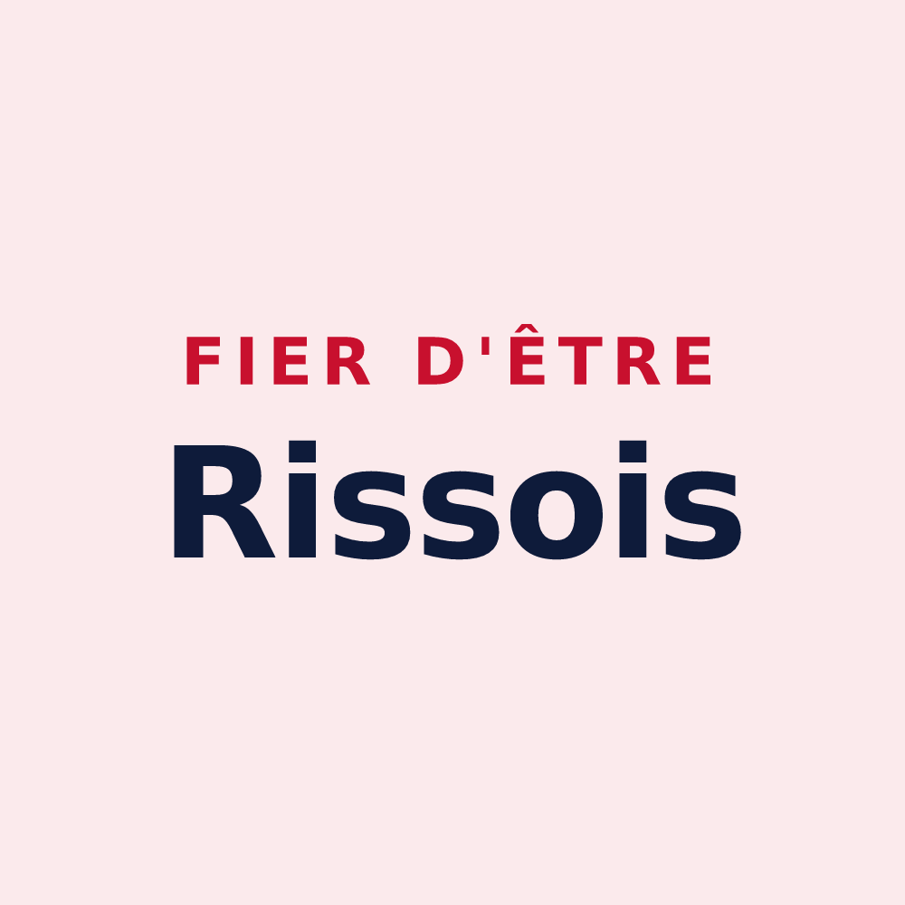 Magnet « Fier d'être Rissois » — design pour Ris