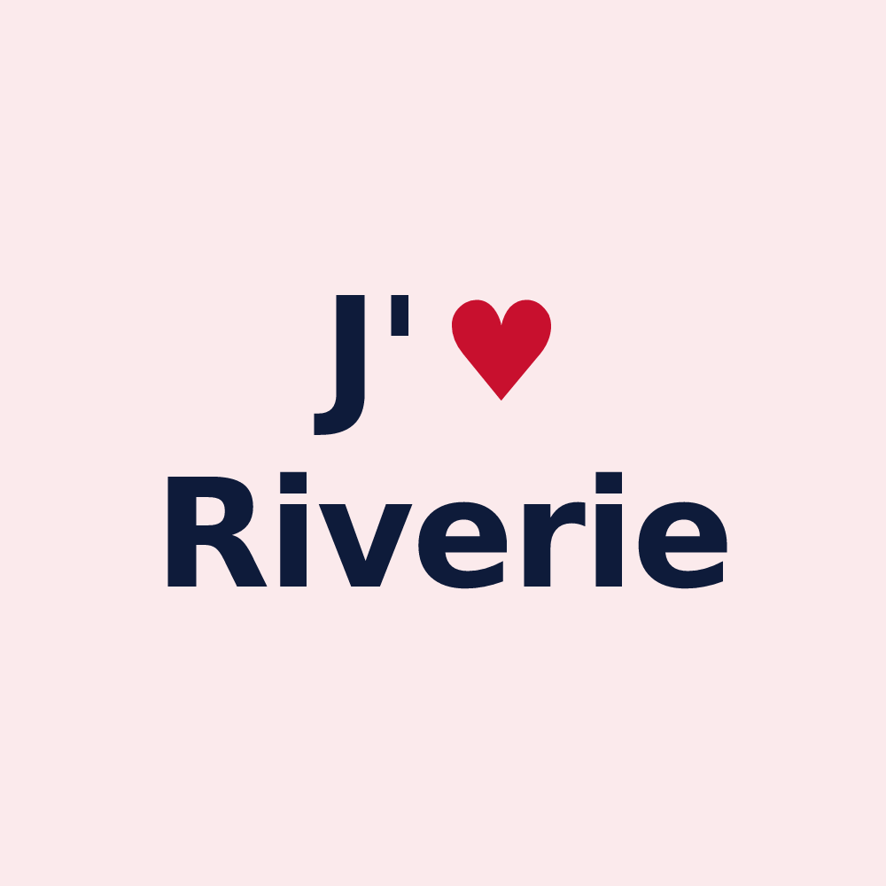 Magnet personnalisé Riverie — design J'aime Riverie