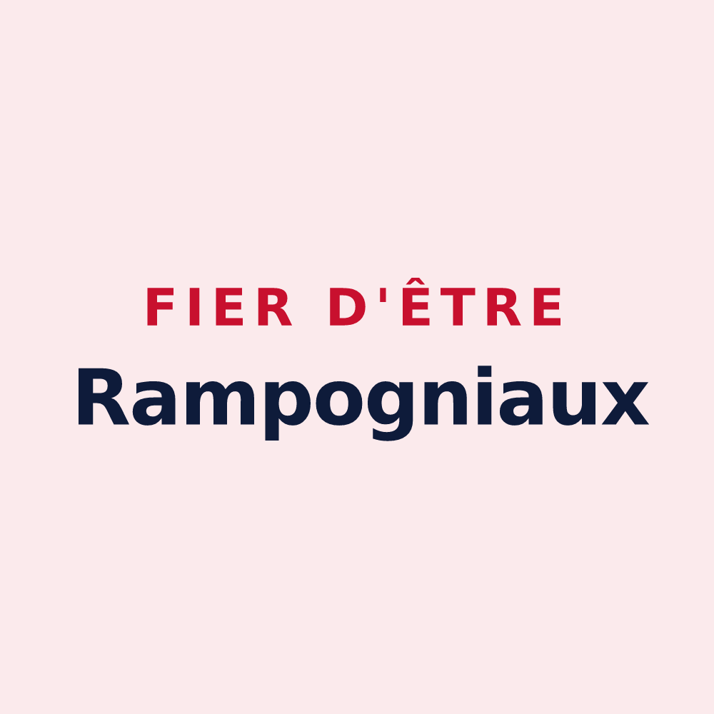 Magnet « Fier d'être Rampogniaux » — design pour Riverie