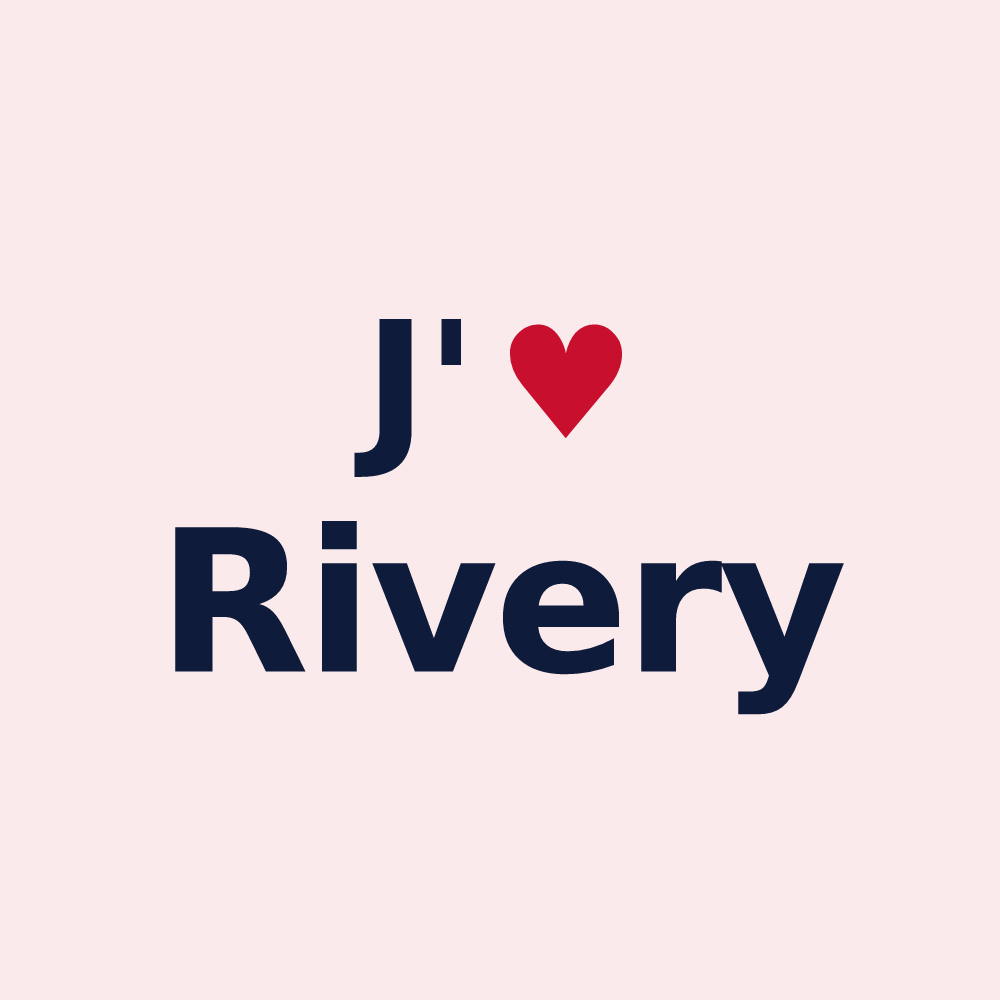 Magnet personnalisé Rivery — design J'aime Rivery