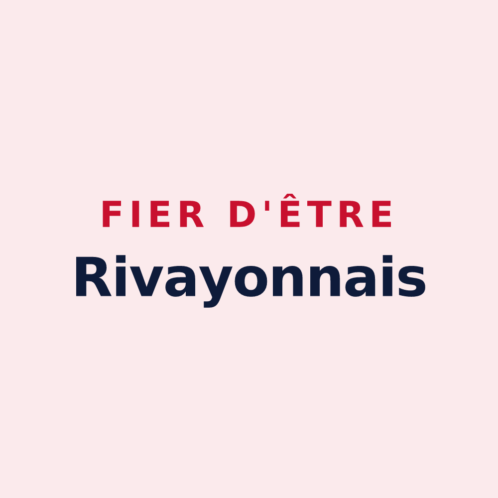 Magnet « Fier d'être Rivayonnais » — design pour Rives de l'Yon