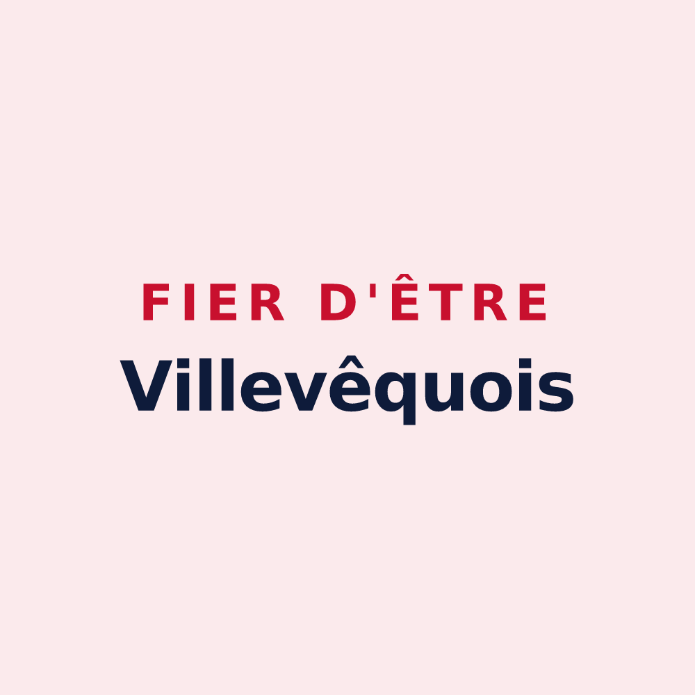 Magnet « Fier d'être Villevêquois » — design pour Rives-du-Loir-en-Anjou