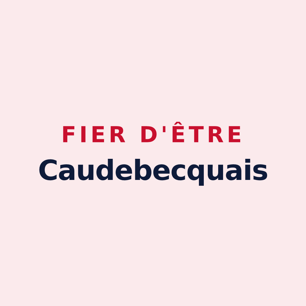 Magnet « Fier d'être Caudebecquais » — design pour Rives-en-Seine