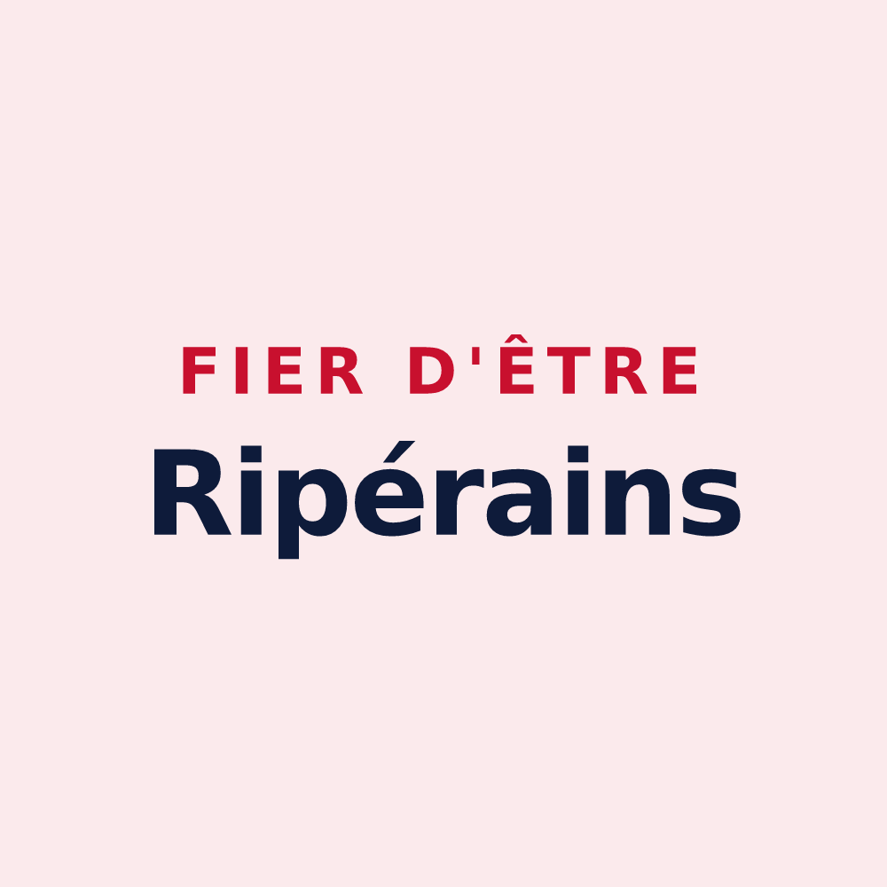 Magnet « Fier d'être Ripérains » — design pour Rivière