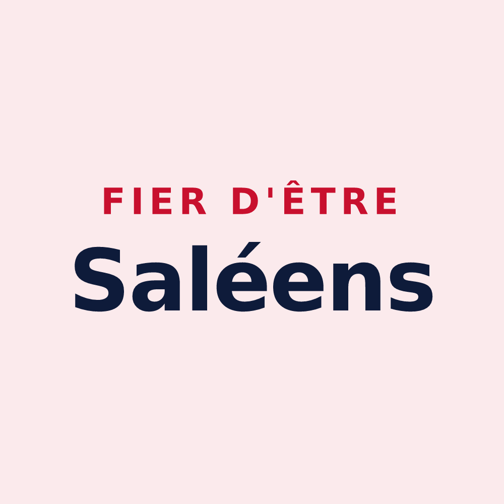 Magnet « Fier d'être Saléens » — design pour Rivière-Salée
