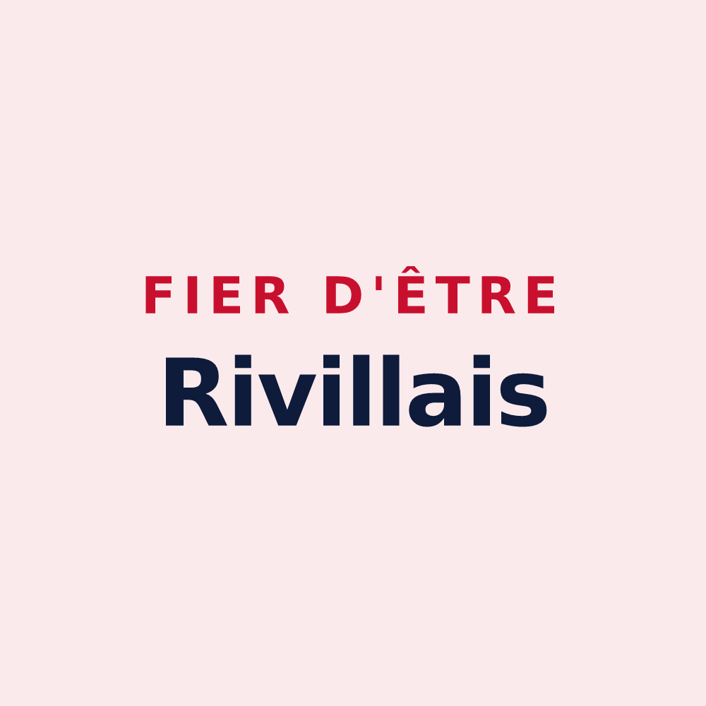 Magnet « Fier d'être Rivillais » — design pour Riville