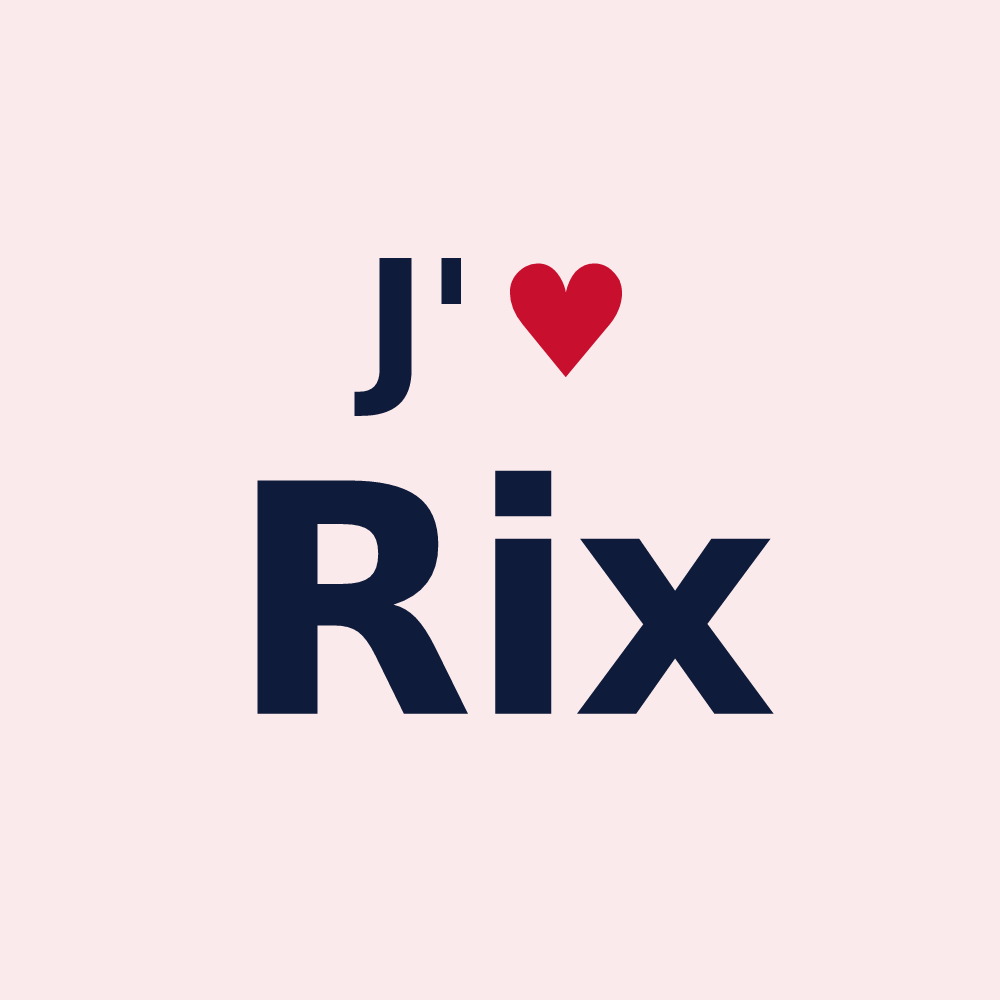 Magnet personnalisé Rix — design J'aime Rix