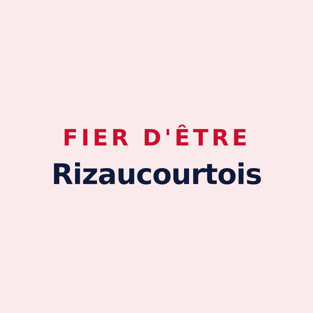 Magnet « Fier d'être Rizaucourtois » — design pour Rizaucourt-Buchey