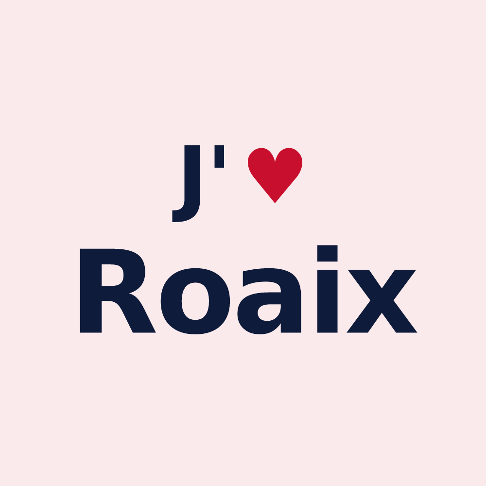 Magnet personnalisé Roaix — design J'aime Roaix