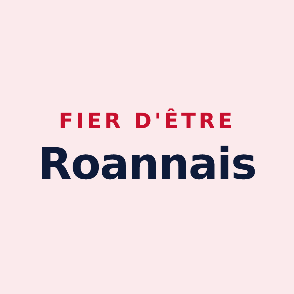 Magnet « Fier d'être Roannais » — design pour Roanne