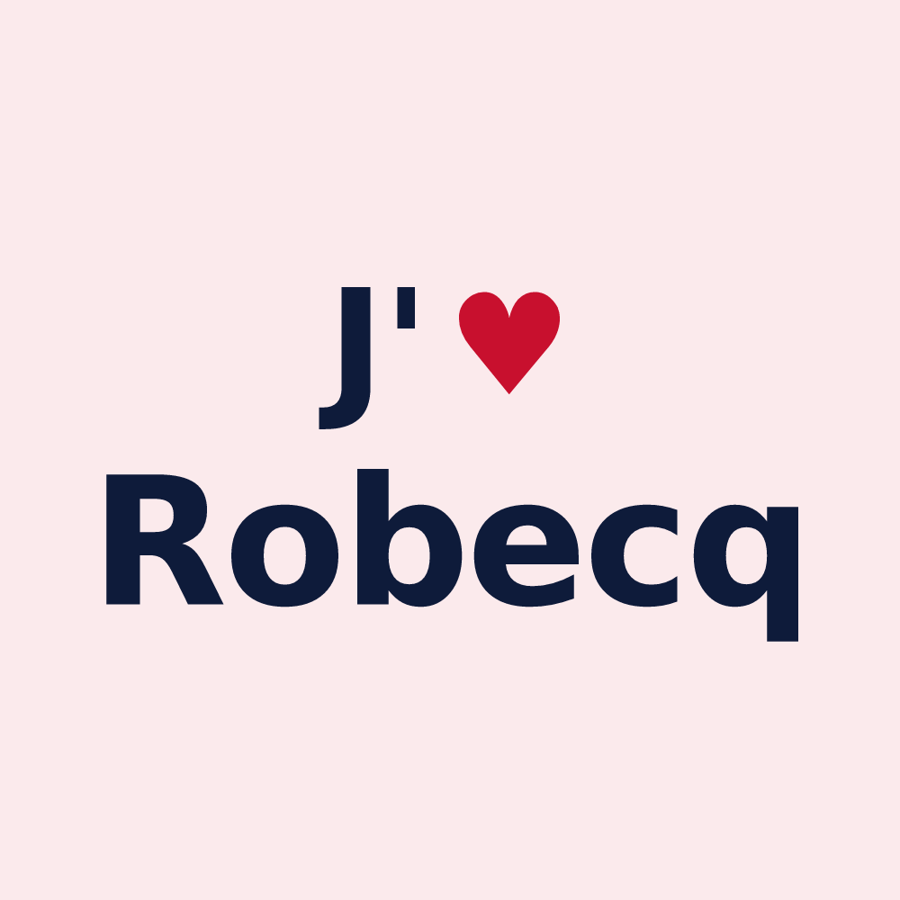 Magnet personnalisé Robecq — design J'aime Robecq