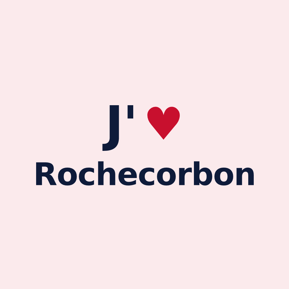 Magnet personnalisé Rochecorbon — design J'aime Rochecorbon