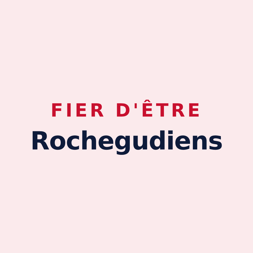 Magnet « Fier d'être Rochegudiens » — design pour Rochegude