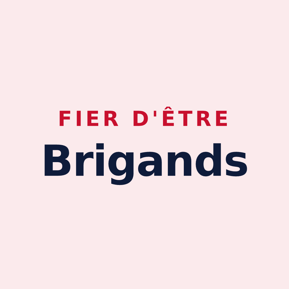 Magnet « Fier d'être Brigands » — design pour Rochejean