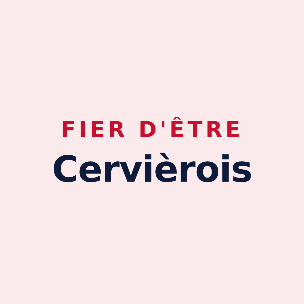 Magnet « Fier d'être Cervièrois » — design pour Rocheservière