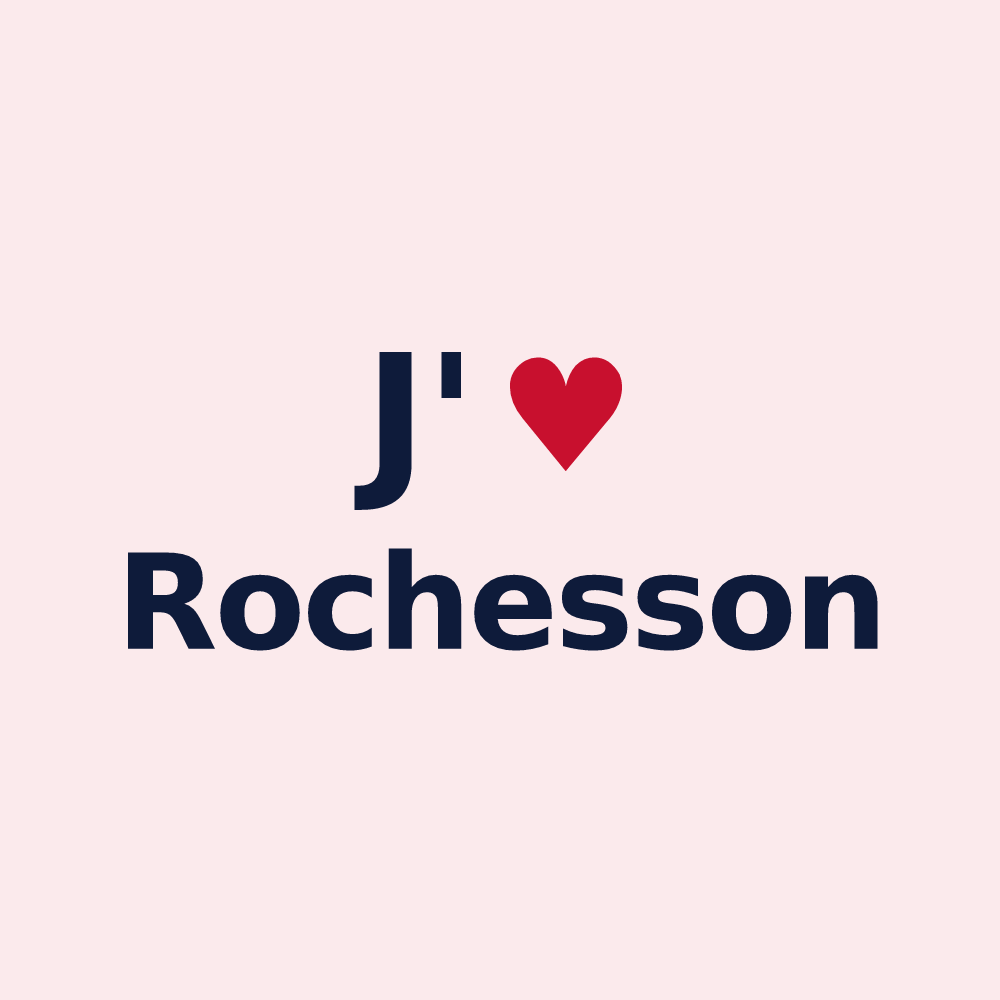 Magnet personnalisé Rochesson — design J'aime Rochesson